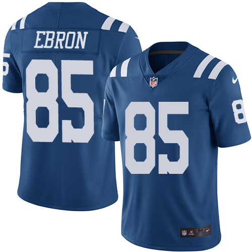 Indianapolis Colts #85 Limited Eric Ebron Royal Blue Nike NFL Men Rush Vapor Untouchable jersey